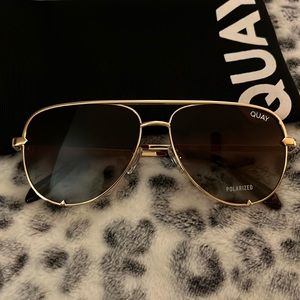 NWT QUAY High Key Micro Polarized~Brown Fade lenses